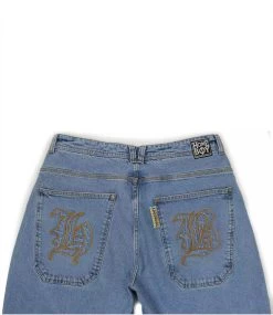 HOMEBOY X-Tra Baggy Gothic Denim Short - Moon -Skateboard Kortingswinkel homeboy x tra baggy gothic denim short moon 6