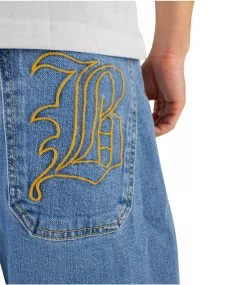 HOMEBOY X-Tra Baggy Gothic Denim Short - Moon -Skateboard Kortingswinkel homeboy x tra baggy gothic denim short moon 7