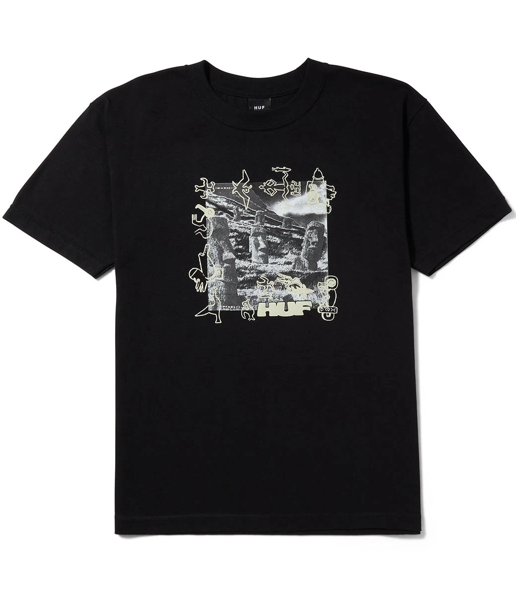 HUF Ancient Mysteries T-Shirt - Black 4 HUF Ancient Mysteries T-Shirt - Black - Afbeelding 2