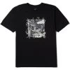 HUF Ancient Mysteries T-Shirt - Black -Skateboard Kortingswinkel huf ancient mysteries t shirt black