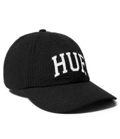 HUF Arch Logo Curved 6 Panel Hat - Black