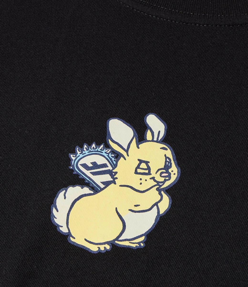 HUF Bad Hare Day T-Shirt - Black 6 HUF Bad Hare Day T-Shirt - Black - Afbeelding 4