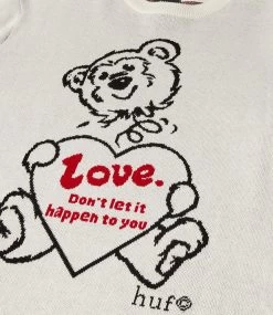 HUF Bad News Crewneck Sweater - Bone 14 HUF Bad News Crewneck Sweater - Bone -Skateboard Kortingswinkel huf bad news crewneck sweater bone 4