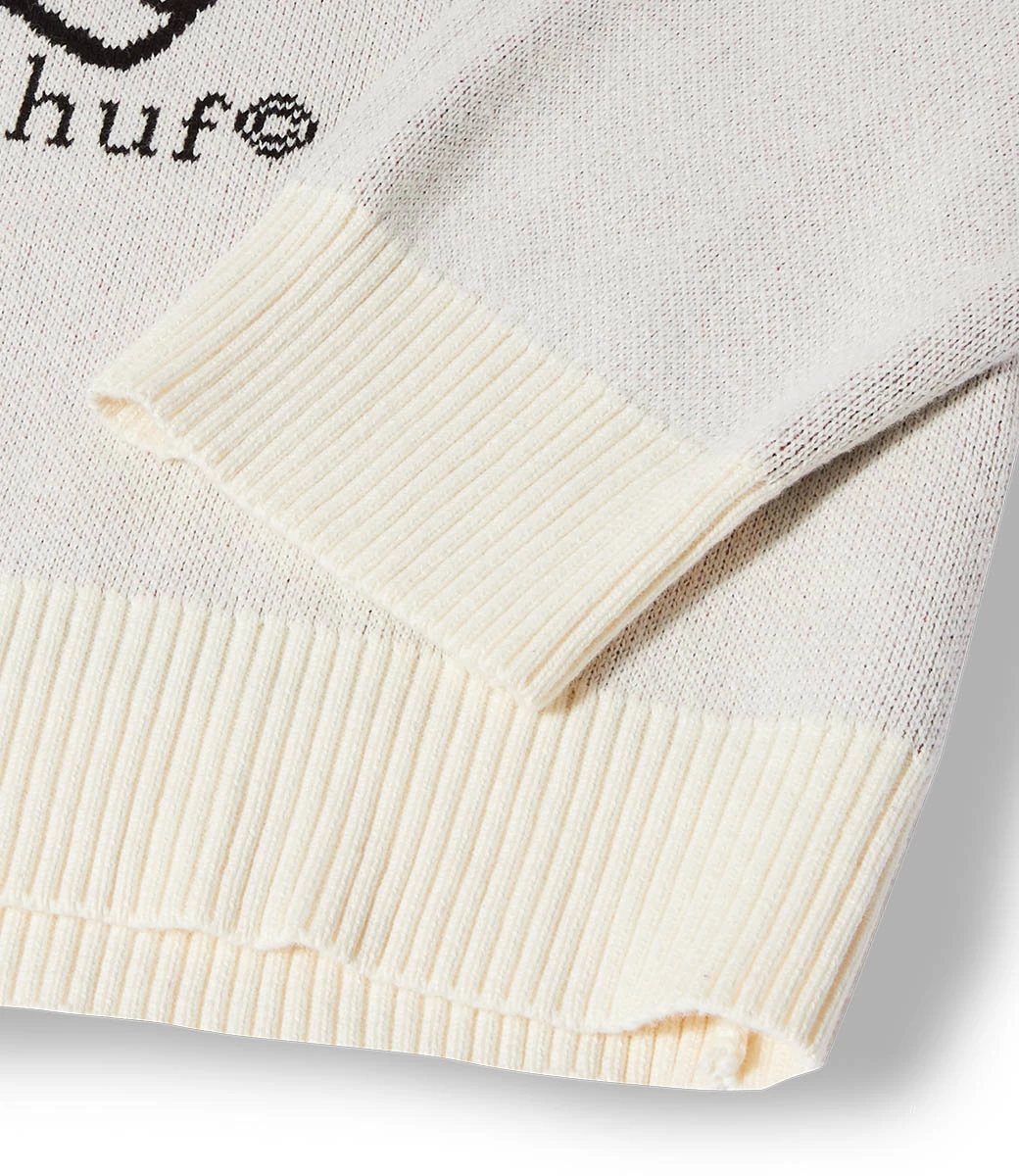 HUF Bad News Crewneck Sweater - Bone 8 HUF Bad News Crewneck Sweater - Bone - Afbeelding 6