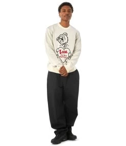 HUF Bad News Crewneck Sweater - Bone 16 HUF Bad News Crewneck Sweater - Bone -Skateboard Kortingswinkel huf bad news crewneck sweater bone 6