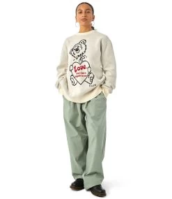 HUF Bad News Crewneck Sweater - Bone 17 HUF Bad News Crewneck Sweater - Bone -Skateboard Kortingswinkel huf bad news crewneck sweater bone 7