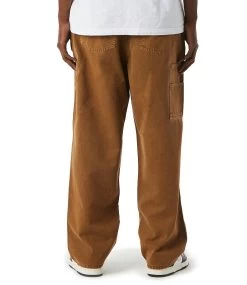 HUF Belden Double Knee Pant - Rubber -Skateboard Kortingswinkel huf belden double knee pant rubber 3