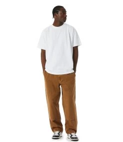 HUF Belden Double Knee Pant - Rubber -Skateboard Kortingswinkel huf belden double knee pant rubber 4