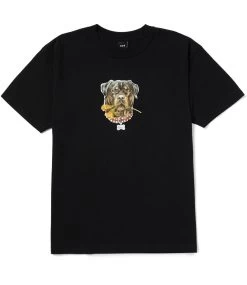 HUF Big Poppy T-Shirt - Black -Skateboard Kortingswinkel huf big poppy t shirt black 1