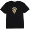 HUF Big Poppy T-Shirt - Black -Skateboard Kortingswinkel huf big poppy t shirt black