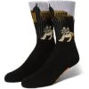 HUF Blazin' Jams Crew Sock - Black -Skateboard Kortingswinkel huf blazin jams crew sock black