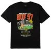 HUF Blazing Jams T-Shirt - Black -Skateboard Kortingswinkel huf blazing jams t shirt black