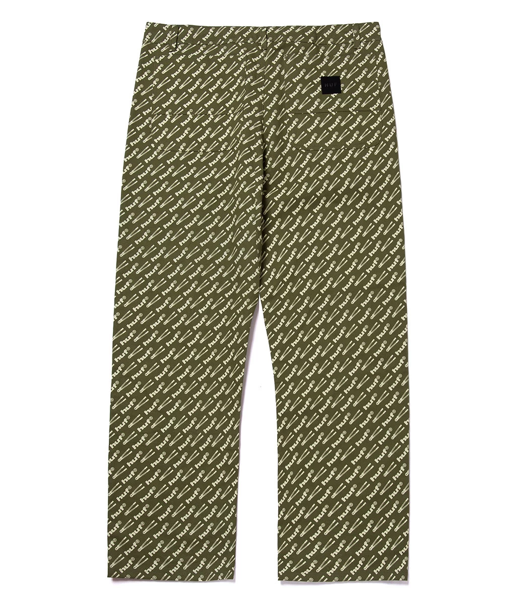 HUF Breaker Boyd Pant - Olive 4 HUF Breaker Boyd Pant - Olive - Afbeelding 2