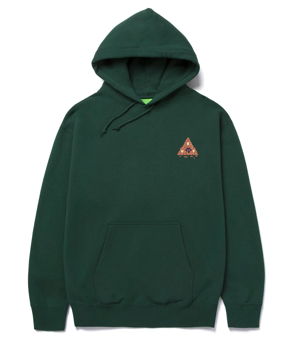 HUF Brick Lurk Pullover Hoodie - Forest Green 4 HUF Brick Lurk Pullover Hoodie - Forest Green - Afbeelding 2
