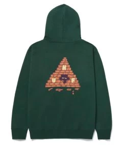 HUF Brick Lurk Pullover Hoodie - Forest Green 8 HUF Brick Lurk Pullover Hoodie - Forest Green -Skateboard Kortingswinkel huf brick lurk pullover hoodie forest green 2