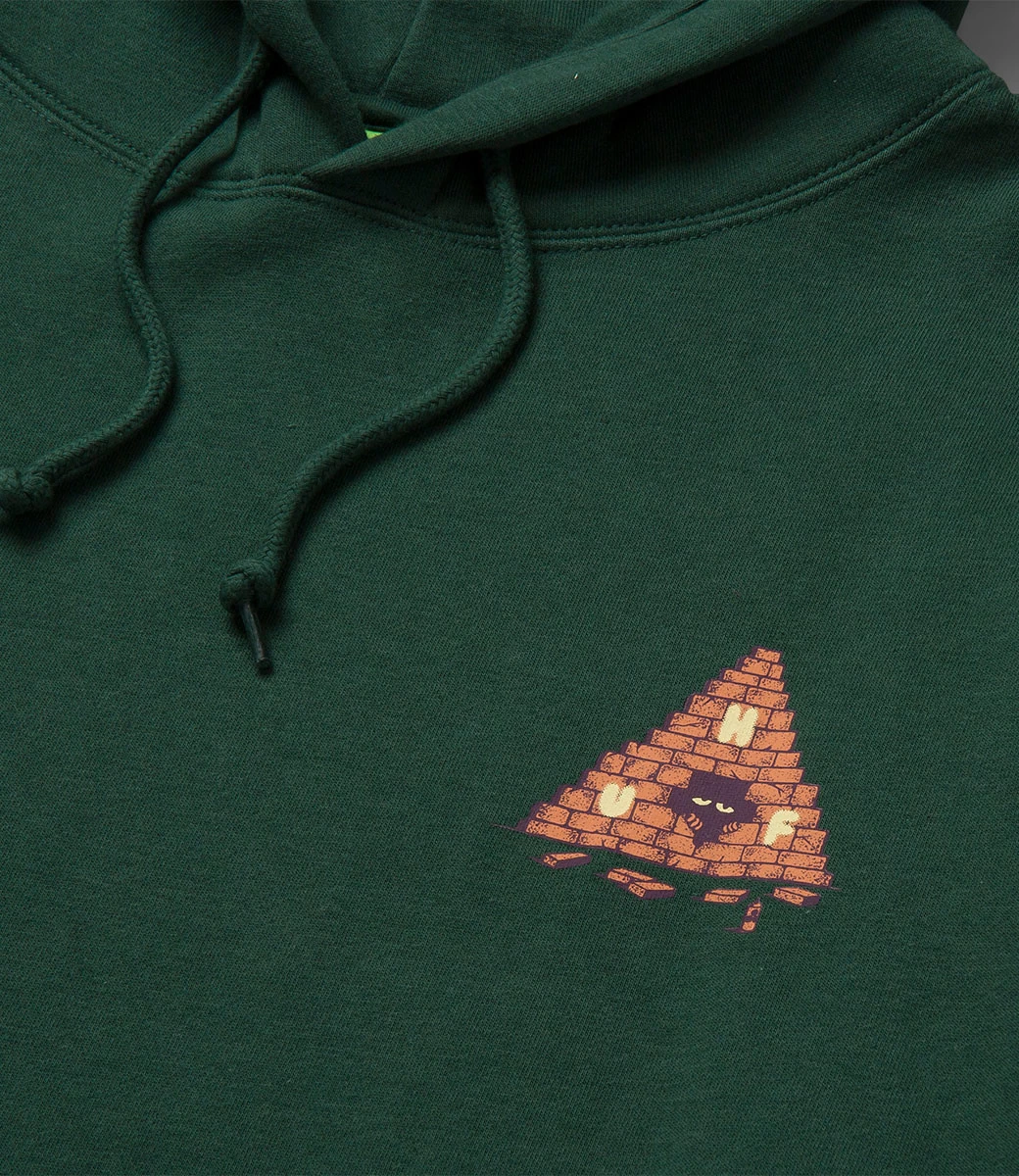 HUF Brick Lurk Pullover Hoodie - Forest Green 6 HUF Brick Lurk Pullover Hoodie - Forest Green - Afbeelding 4