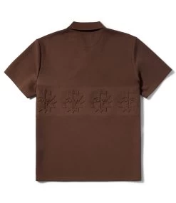 HUF Brighter Days Polo - Bark -Skateboard Kortingswinkel huf brighter days polo bark 3