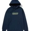 HUF Cheata Hoodie - Navy -Skateboard Kortingswinkel huf cheata hoodie navy