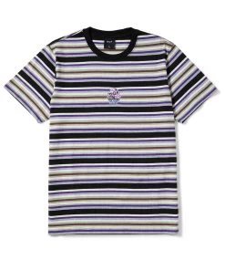HUF Cheshire Stripe Knit Top - Black -Skateboard Kortingswinkel huf cheshire stripe knit top black 2