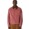HUF Corduroy Trucker Jacket - Dusty Rose -Skateboard Kortingswinkel huf corduroy trucker jacket dusty rose