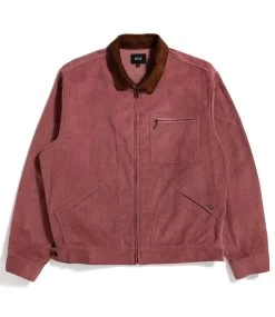 HUF Corduroy Trucker Jacket - Dusty Rose 12 HUF Corduroy Trucker Jacket - Dusty Rose -Skateboard Kortingswinkel huf corduroy trucker jacket dusty rose 3