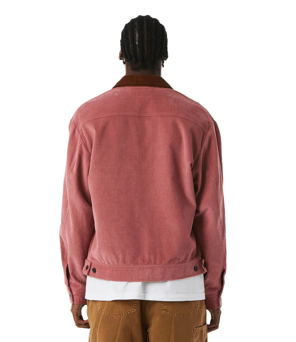 HUF Corduroy Trucker Jacket - Dusty Rose 9 HUF Corduroy Trucker Jacket - Dusty Rose - Afbeelding 7