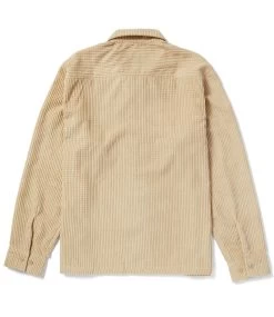 HUF Cornelius Zip Shirt - Oatmeal -Skateboard Kortingswinkel huf cornelius zip shirt oatmeal 5