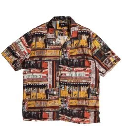 HUF Corner Store S/S Resort Shirt - Multi -Skateboard Kortingswinkel huf corner store s s resort shirt multi 4