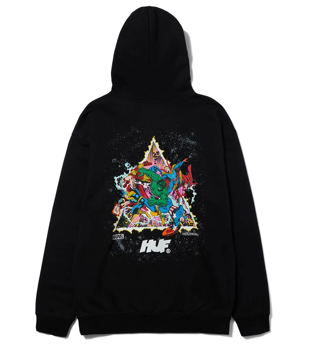 HUF Cosmic Assemblage P/O Hoodie - Black 4 HUF Cosmic Assemblage P/O Hoodie - Black - Afbeelding 2