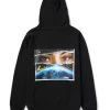 HUF Digital Domain Hoodie - Black -Skateboard Kortingswinkel huf digital domain hoodie black