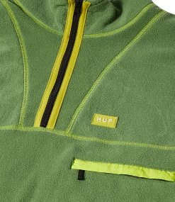 HUF Elysian Quarter Zip Fleece - Avocado 13 HUF Elysian Quarter Zip Fleece - Avocado -Skateboard Kortingswinkel huf elysian quarter zip fleece avocado 4