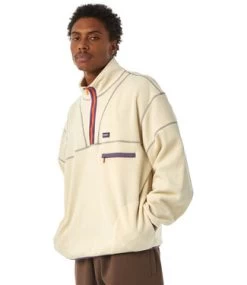 HUF Elysian Quarter Zip Fleece - Bone