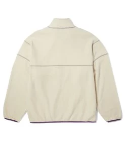 HUF Elysian Quarter Zip Fleece - Bone -Skateboard Kortingswinkel huf elysian quarter zip fleece bone 3