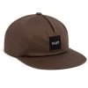 HUF Ess. Unstructured Box Snapback - Brown -Skateboard Kortingswinkel huf ess unstructured box snapback brown