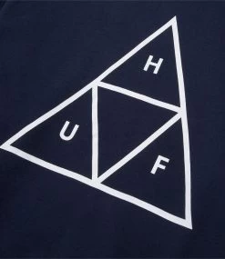 HUF Essentials Tt P/O Hoodie - Navy 11 HUF Essentials Tt P/O Hoodie - Navy -Skateboard Kortingswinkel huf essentials tt p o hoodie navy 4