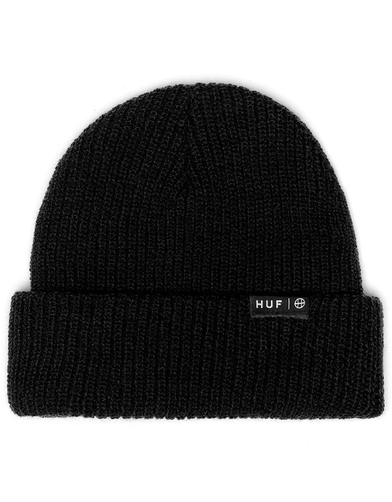 HUF Essentials Usual Beanie - Black 4 HUF Essentials Usual Beanie - Black - Afbeelding 2