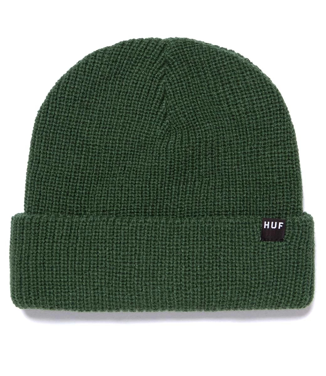 HUF Essentials Usual Beanie - Dark Green 4 HUF Essentials Usual Beanie - Dark Green - Afbeelding 2