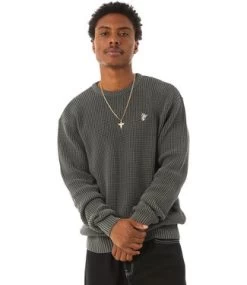 HUF Filmore Waffle Knit Sweater - Black