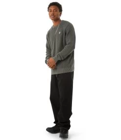 HUF Filmore Waffle Knit Sweater - Black -Skateboard Kortingswinkel huf filmore waffle knit sweater black 5