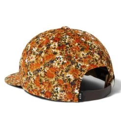 HUF Floral 6 Panel Hat - Bark -Skateboard Kortingswinkel huf floral 6 panel hat bark 2