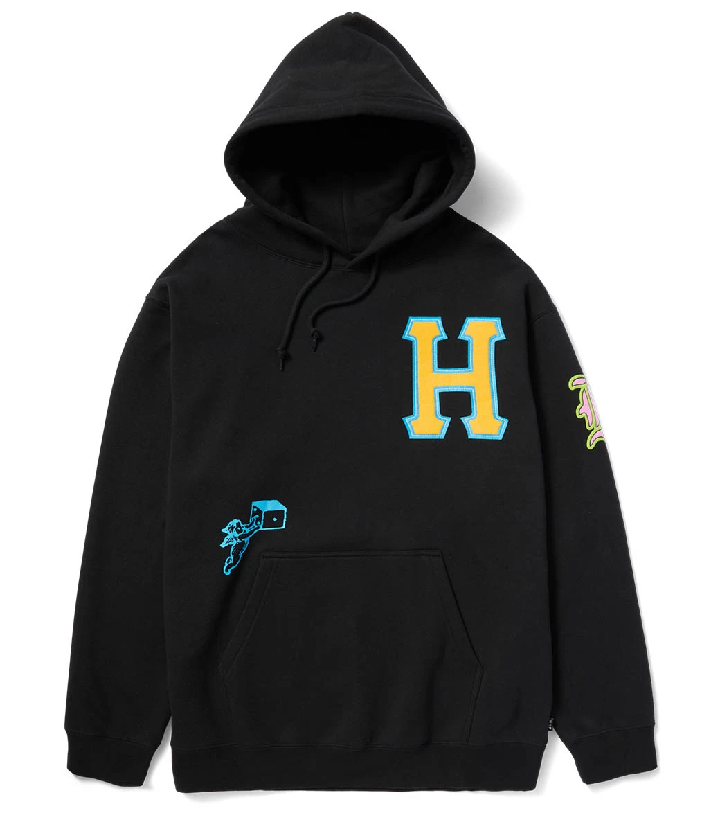 HUF Fly Die Hoodie - Black 4 HUF Fly Die Hoodie - Black - Afbeelding 2
