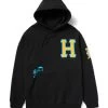 HUF Fly Die Hoodie - Black 2 HUF Fly Die Hoodie - Black -Skateboard Kortingswinkel huf fly die hoodie black