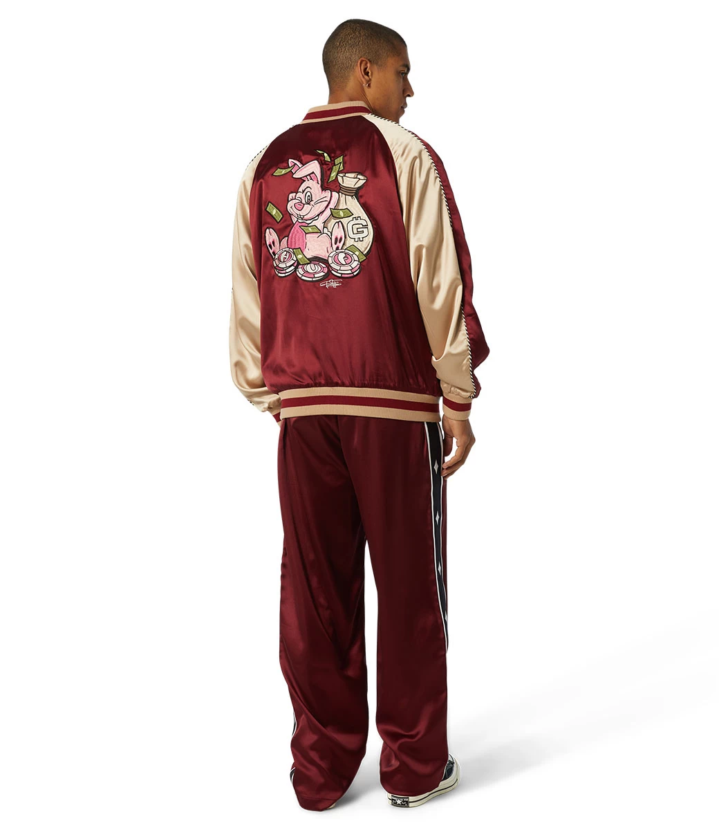 HUF Freddie Gibbs Souvenir Jacket - Berry 13 HUF Freddie Gibbs Souvenir Jacket - Berry - Afbeelding 11