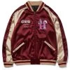 HUF Freddie Gibbs Souvenir Jacket - Berry 2 HUF Freddie Gibbs Souvenir Jacket - Berry -Skateboard Kortingswinkel huf freddie gibbs souvenir jacket berry