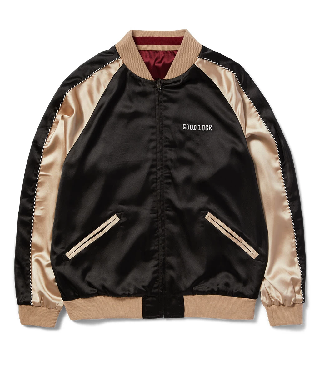HUF Freddie Gibbs Souvenir Jacket - Berry 6 HUF Freddie Gibbs Souvenir Jacket - Berry - Afbeelding 4