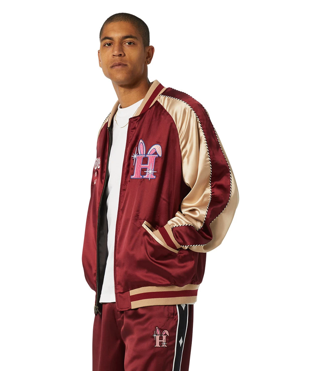 HUF Freddie Gibbs Souvenir Jacket - Berry 12 HUF Freddie Gibbs Souvenir Jacket - Berry - Afbeelding 10