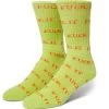 HUF Fuck It Sock - Lime -Skateboard Kortingswinkel huf fuck it sock lime