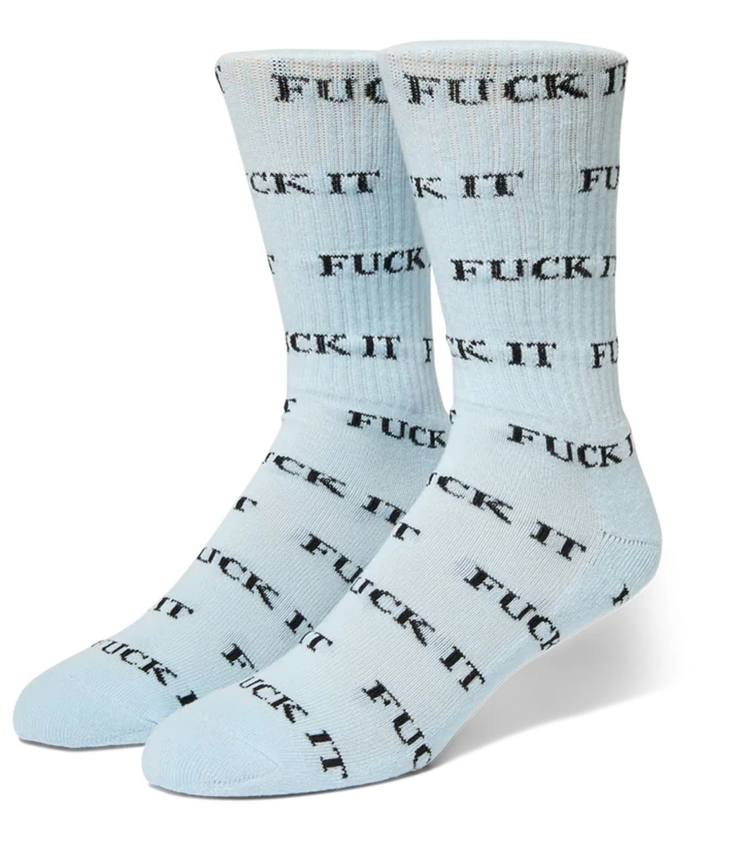 HUF Fuck It Sock - Sky 4 HUF Fuck It Sock - Sky - Afbeelding 2