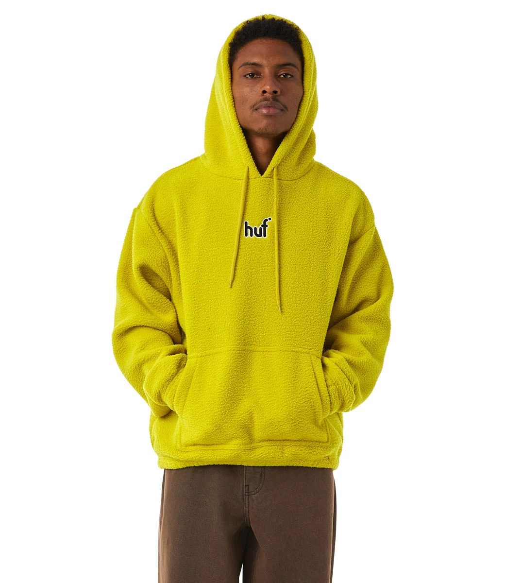 HUF Griffith Hooded Fleece - Cactus 4 HUF Griffith Hooded Fleece - Cactus - Afbeelding 2