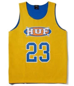 HUF Half Court Reversible Jersey - Blue/Yellow 17 HUF Half Court Reversible Jersey - Blue/Yellow -Skateboard Kortingswinkel huf half court reversible jersey blue yellow 5